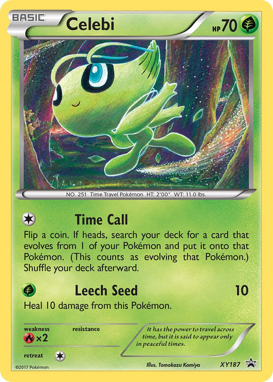 (187) Pokemon TCG XY Black Star Promos Single: Celebi   Promo