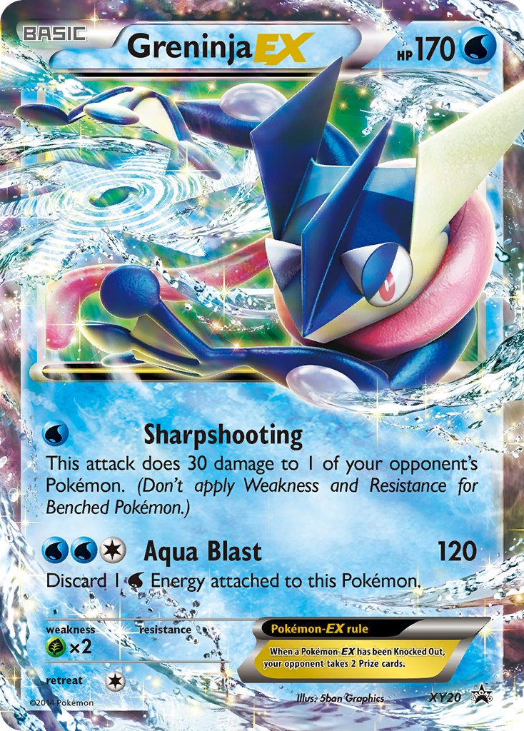 (020) Pokemon TCG XY Black Star Promos Single: Greninja EX   Promo