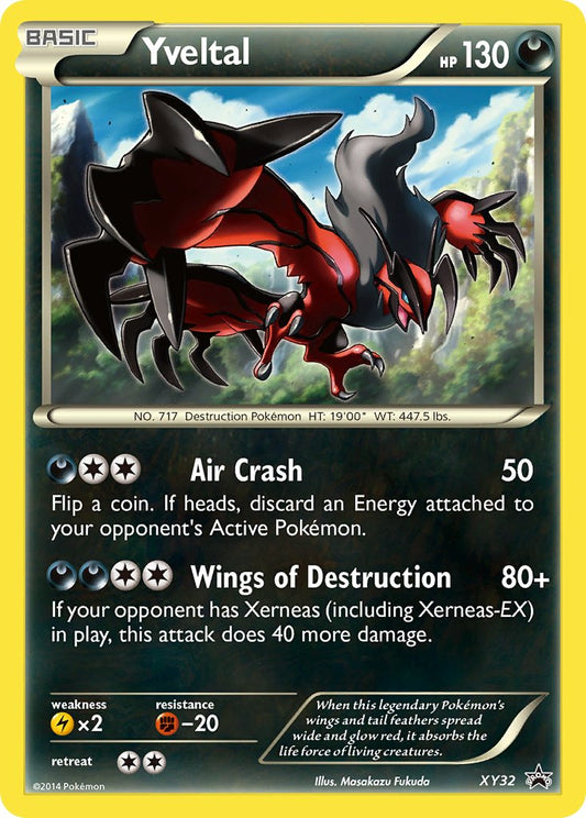 (032) Pokemon TCG XY Black Star Promos Single: Yveltal   Promo
