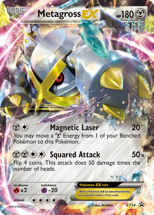 (034) Pokemon TCG XY Black Star Promos Single: Metagross EX   Promo