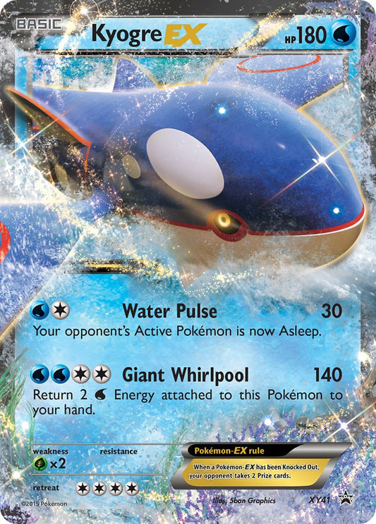 (041) Pokemon TCG XY Black Star Promos Single: Kyogre EX   Promo