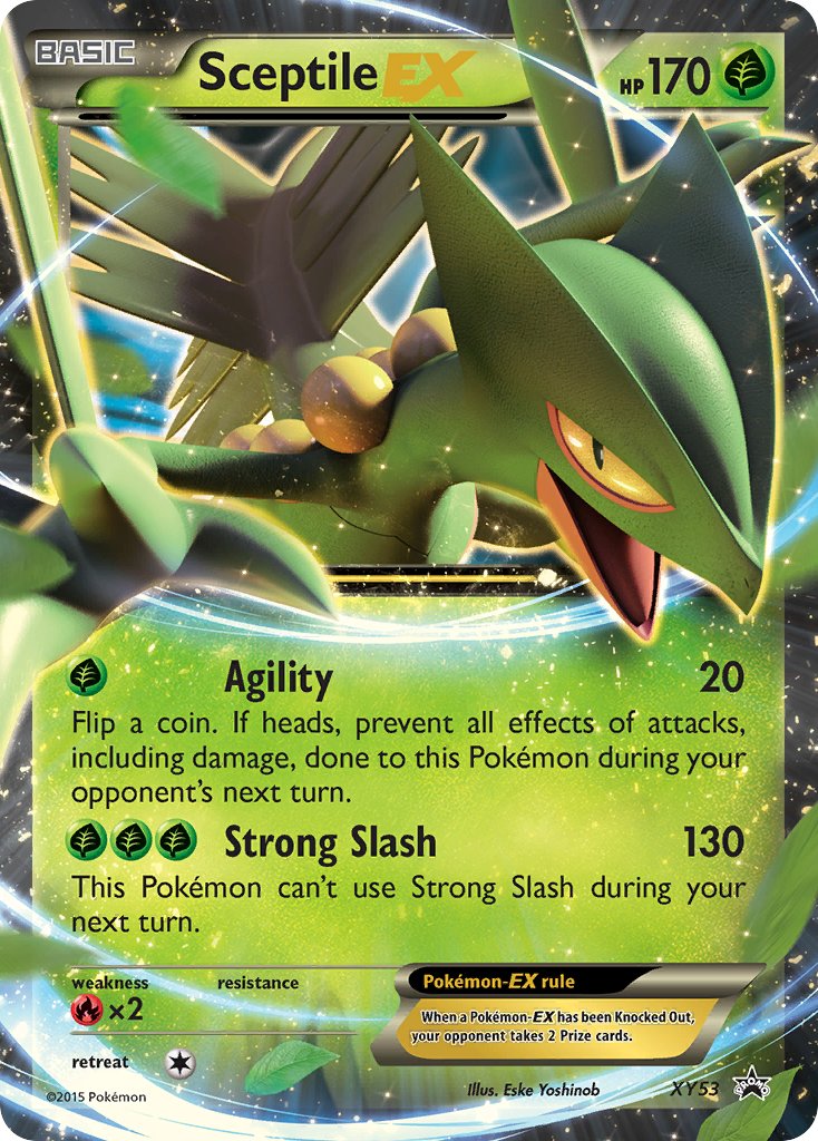 (053) Pokemon TCG XY Black Star Promos Single: Sceptile EX   Promo