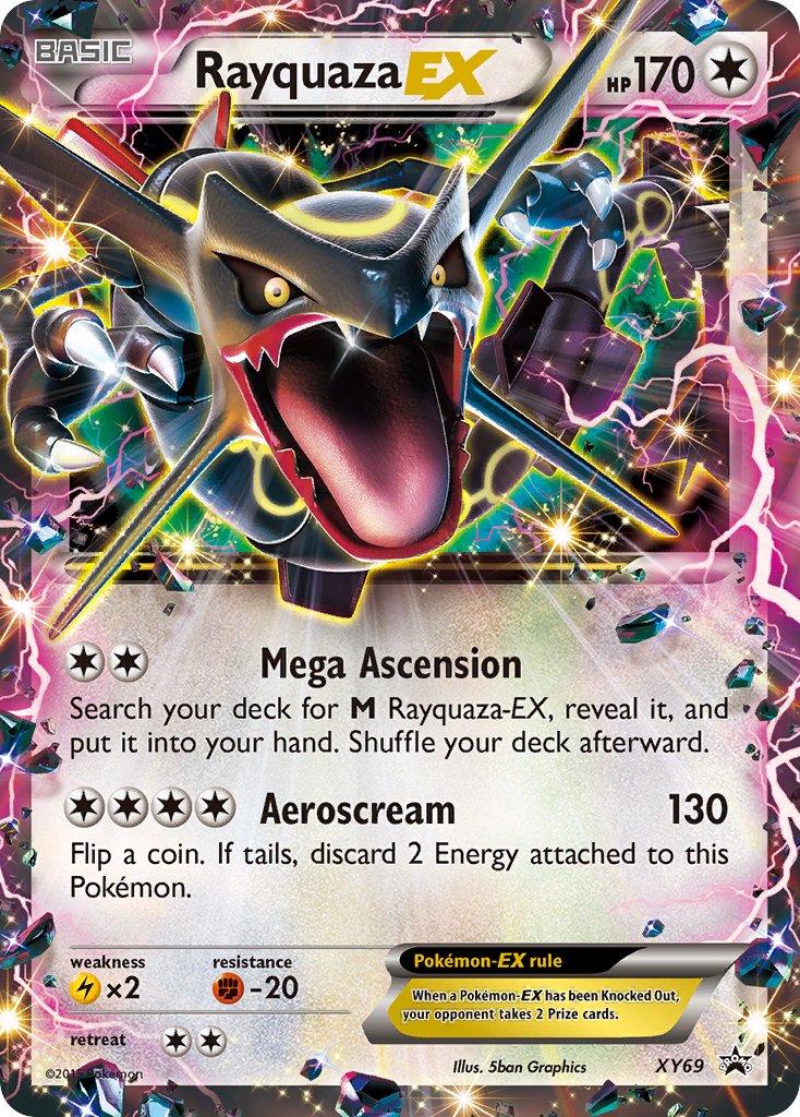 (069) Pokemon TCG XY Black Star Promos Single: Rayquaza EX   Promo