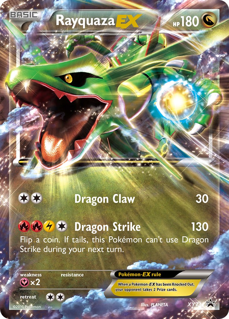 (073) Pokemon TCG XY Black Star Promos Single: Rayquaza EX   Promo