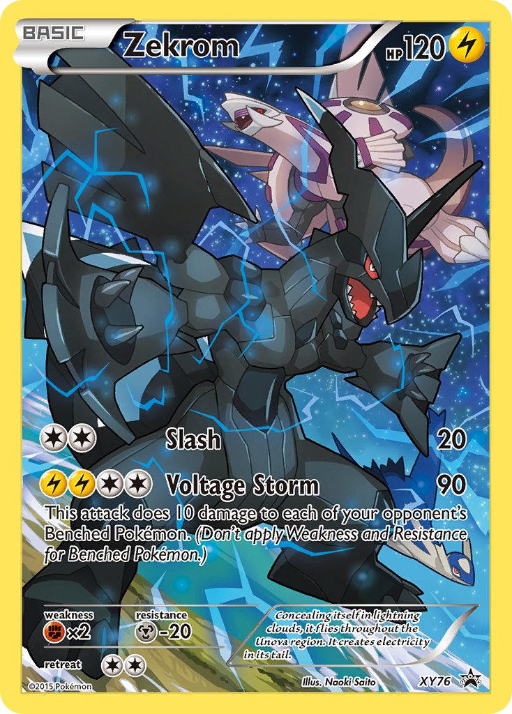 (076) Pokemon TCG XY Black Star Promos Single: Zekrom   Promo