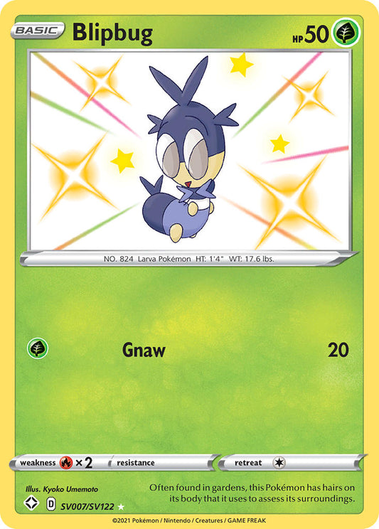 (SV007/SV122) Pokemon TCG Shining Fates Single: Blipbug  Secret Rare