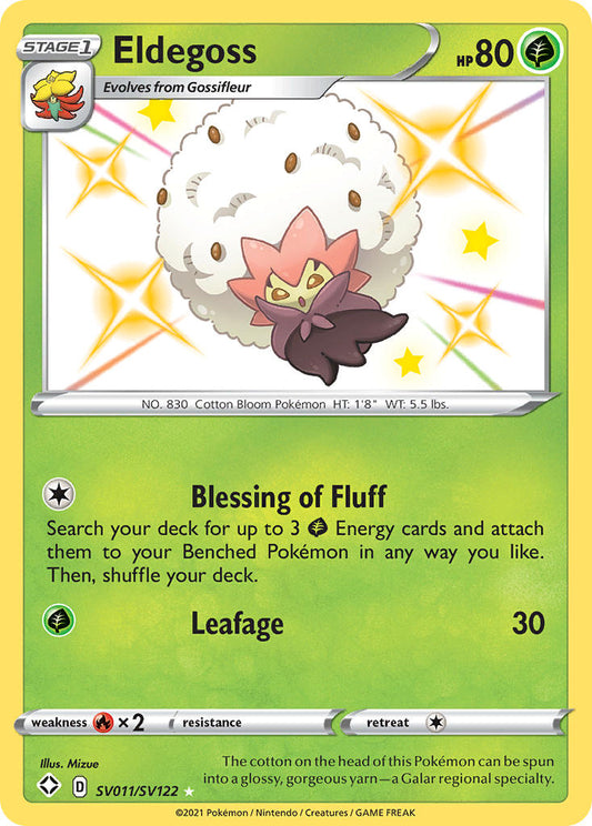 (SV011/SV122) Pokemon TCG Shining Fates Single: Eldegoss  Secret Rare