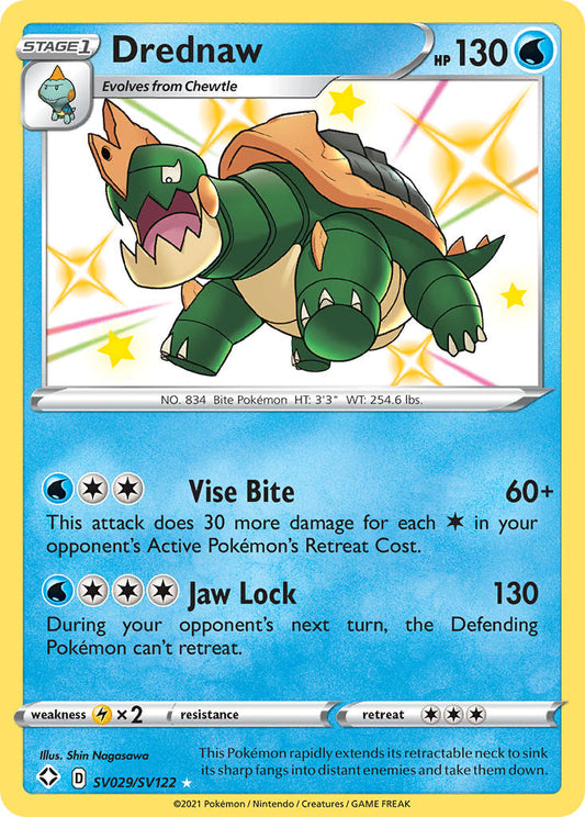 (SV029/SV122) Pokemon TCG Shining Fates Single: Drednaw  Secret Rare