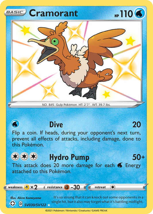 (SV030/SV122) Pokemon TCG Shining Fates Single: Cramorant  Secret Rare