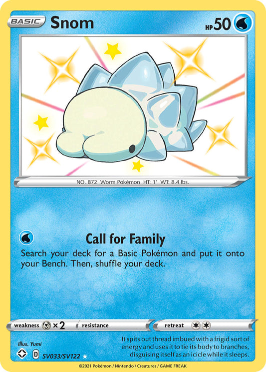 (SV033/SV122) Pokemon TCG Shining Fates Single: Snom  Secret Rare