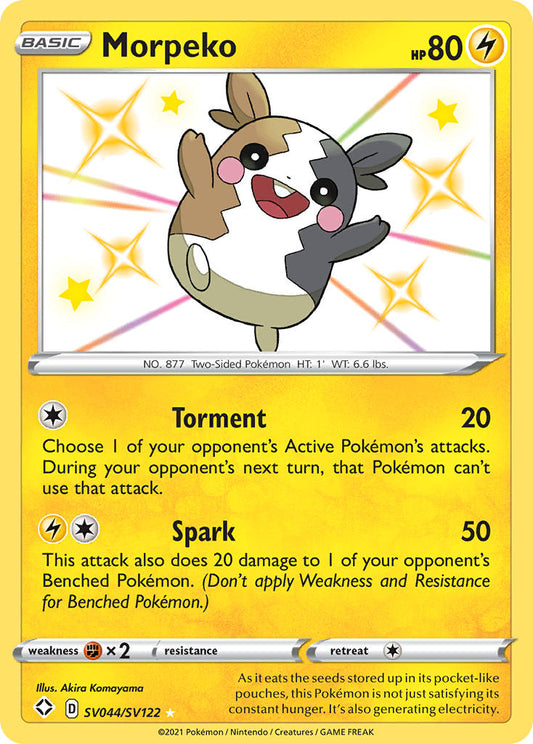 (SV044/SV122) Pokemon TCG Shining Fates Single: Morpeko  Secret Rare