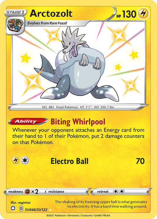 (SV046/SV122) Pokemon TCG Shining Fates Single: Arctozolt  Secret Rare