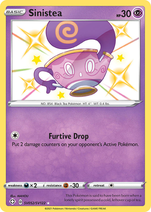 (SV052/SV122) Pokemon TCG Shining Fates Single: Sinistea  Secret Rare