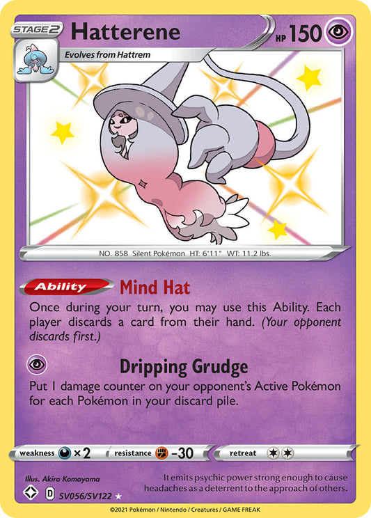 (SV056/SV122) Pokemon TCG Shining Fates Single: Hatterene  Secret Rare