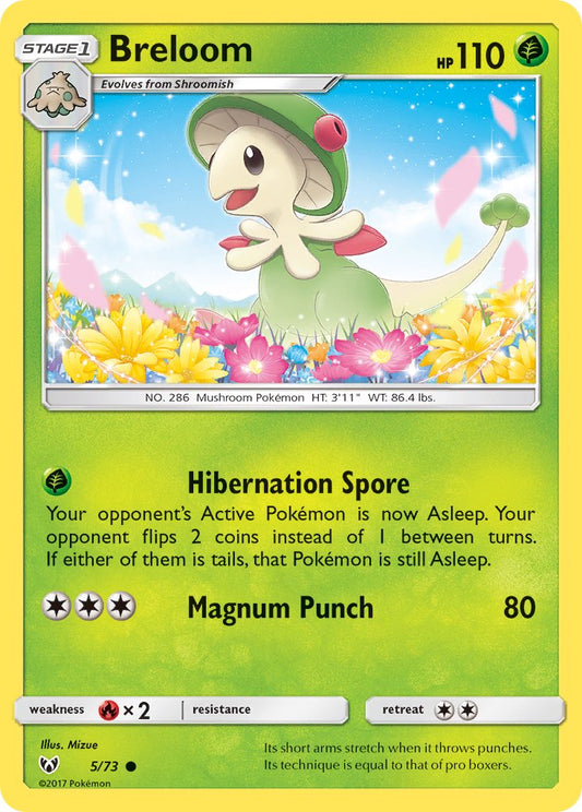 (005/73) Pokemon TCG Shining Legends Single: Breloom   Common