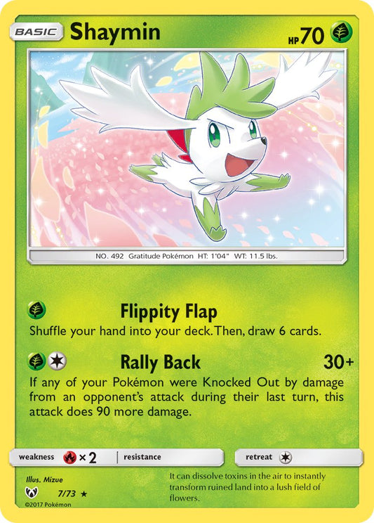 (007/73) Pokemon TCG Shining Legends Single: Shaymin   Holo Rare
