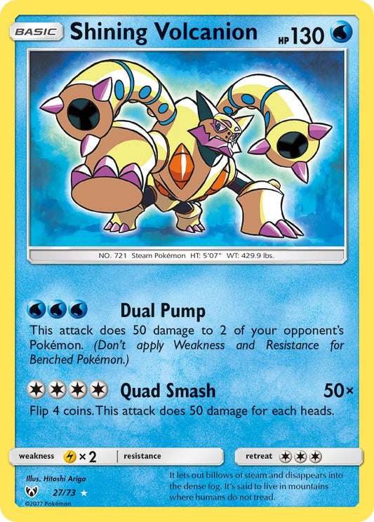 (027/73) Pokemon TCG Shining Legends Single: Shining Volcanion   Shiny Ultra Rare