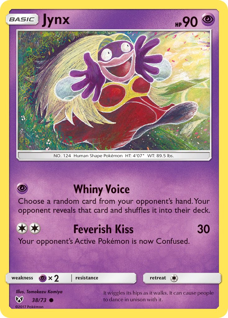 (038/73) Pokemon TCG Shining Legends Single: Jynx   Common
