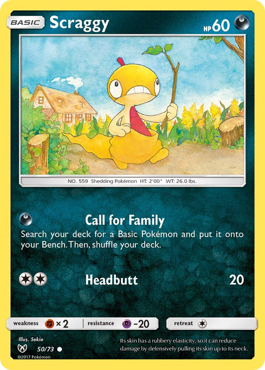 (050/73) Pokemon TCG Shining Legends Single: Scraggy   Common