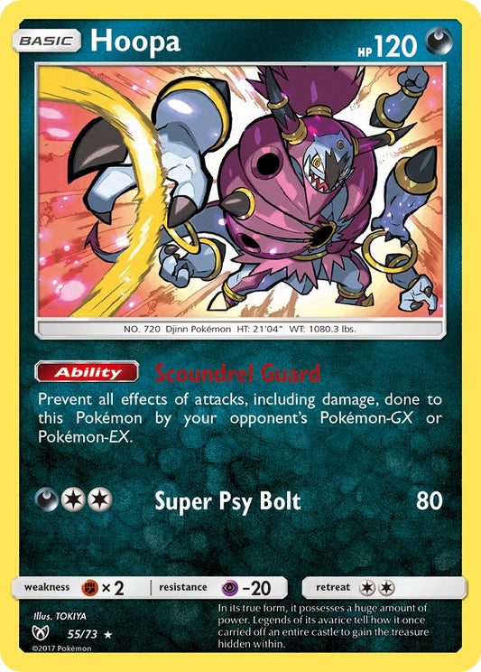 (055/73) Pokemon TCG Shining Legends Single: Hoopa  Reverse Holo Holo Rare