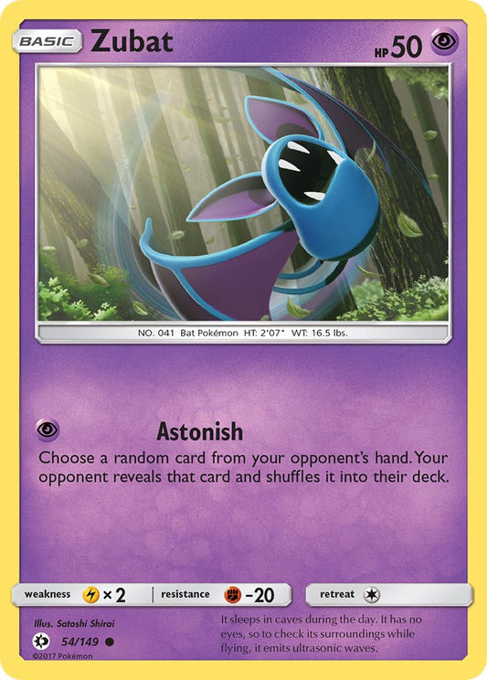(054/149) Pokemon TCG Sun & Moon Single: Zubat   Common