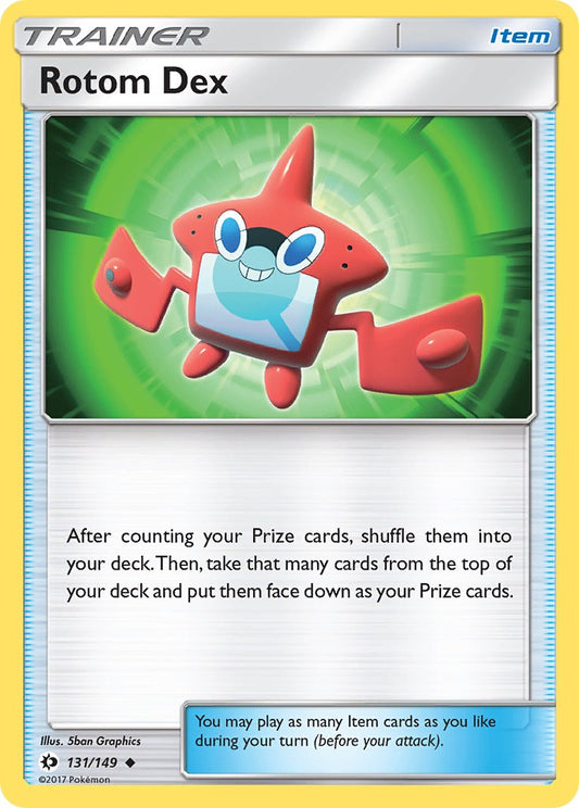 (131/149) Pokemon TCG Sun & Moon Single: Rotom Dex  Uncommon