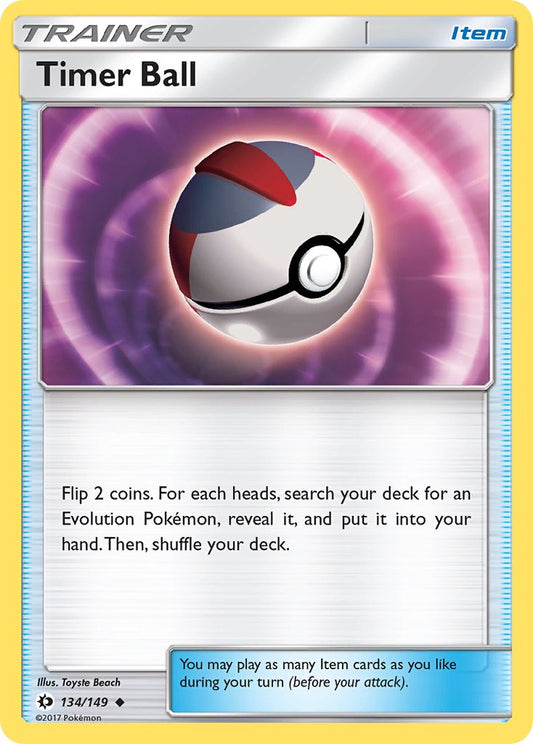 (134/149) Pokemon TCG Sun & Moon Single: Timer Ball  Uncommon