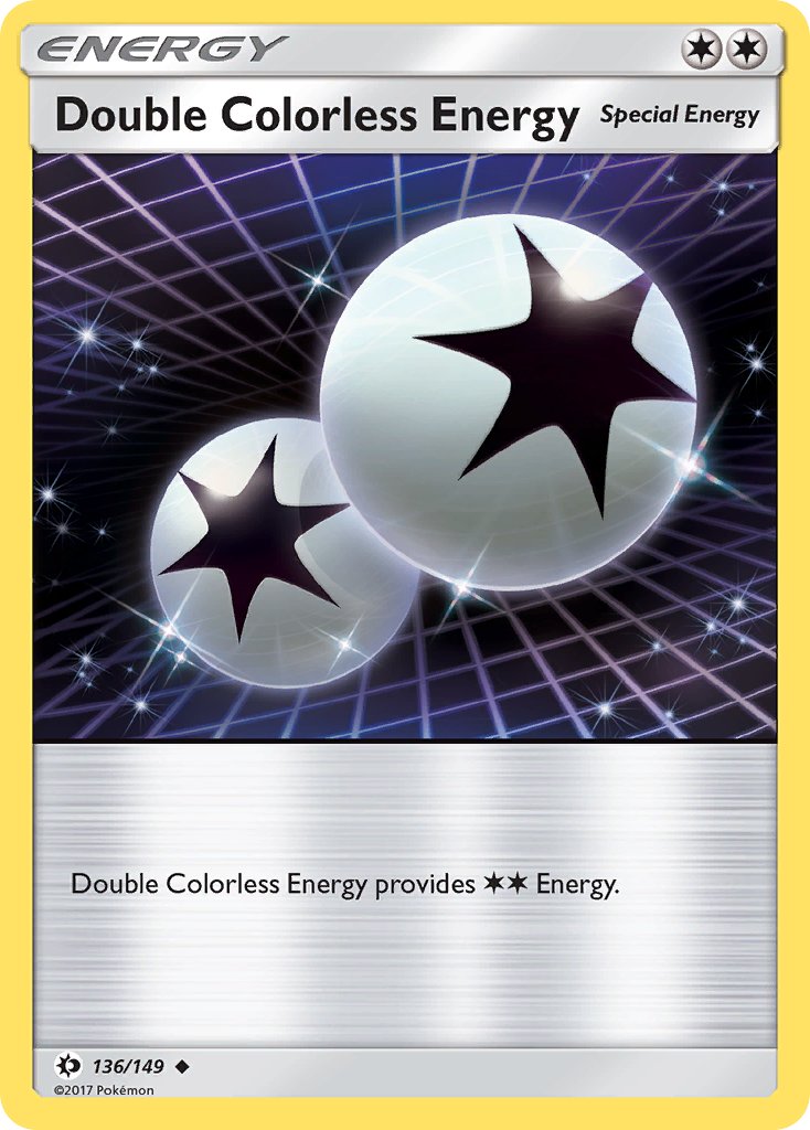 (136/149) Pokemon TCG Sun & Moon Single: Double Colorless Energy  Uncommon