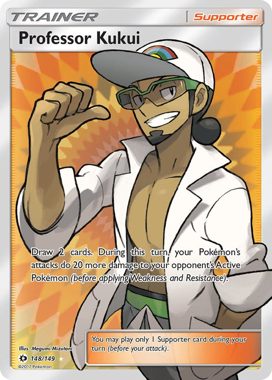 (148/149) Pokemon TCG Sun & Moon Single: Professor Kukui  Ultra Rare