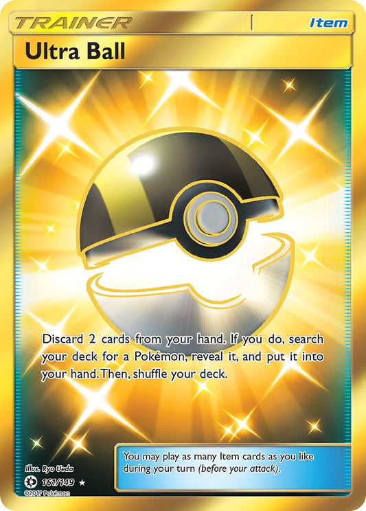 (161/149) Pokemon TCG Sun & Moon Single: Ultra Ball  Secret Rare
