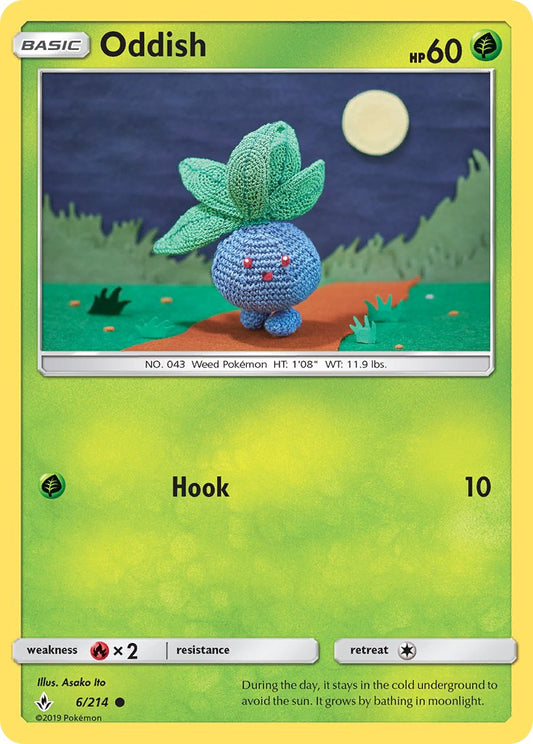 (006/214) Pokemon TCG Unbroken Bonds Single: Oddish   Common