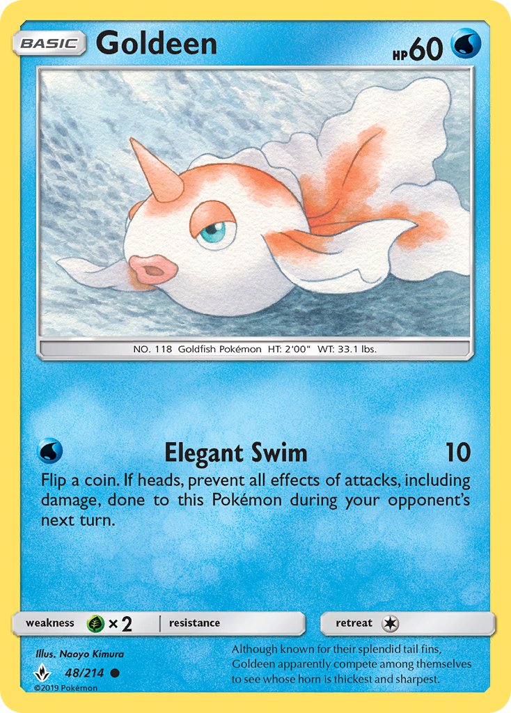 (048/214) Pokemon TCG Unbroken Bonds Single: Goldeen   Common