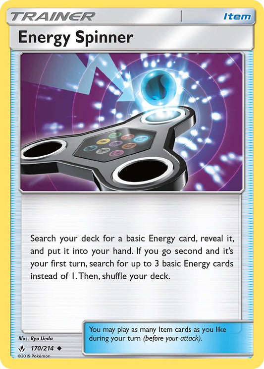 (170/214) Pokemon TCG Unbroken Bonds Single: Energy Spinner  Uncommon