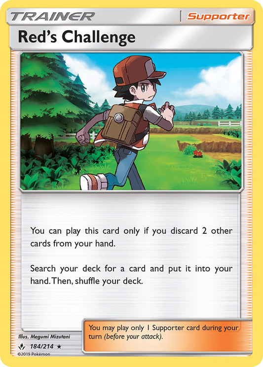 (184/214) Pokemon TCG Unbroken Bonds Single: Red's Challenge Reverse Holo Holo Rare