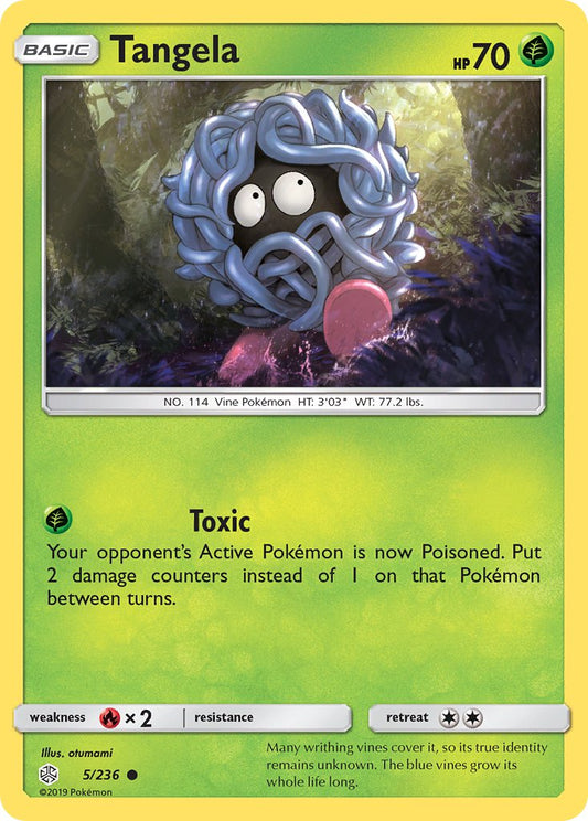 (005/236) Pokemon TCG Cosmic Eclipse Single: Tangela  Reverse Holo Common