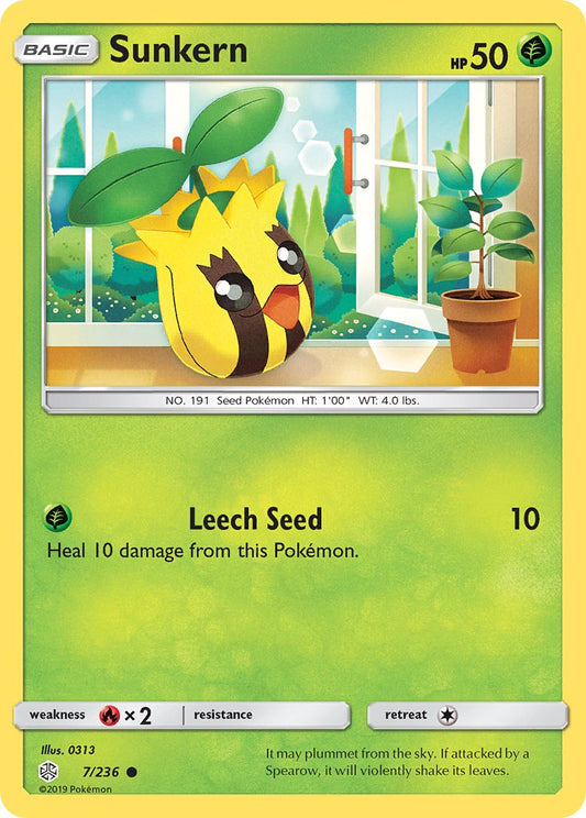 (007/236) Pokemon TCG Cosmic Eclipse Single: Sunkern   Common