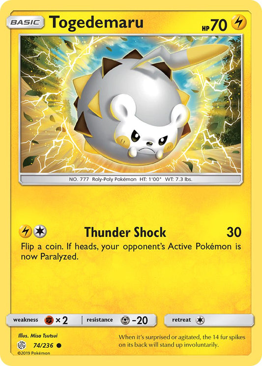 (074/236) Pokemon TCG Cosmic Eclipse Single: Togedemaru   Common