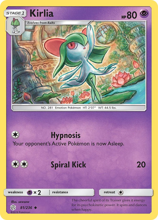 (081/236) Pokemon TCG Cosmic Eclipse Single: Kirlia   Uncommon