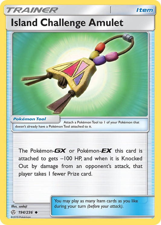 (194/236) Pokemon TCG Cosmic Eclipse Single: Island Challenge Amulet Reverse Holo Uncommon
