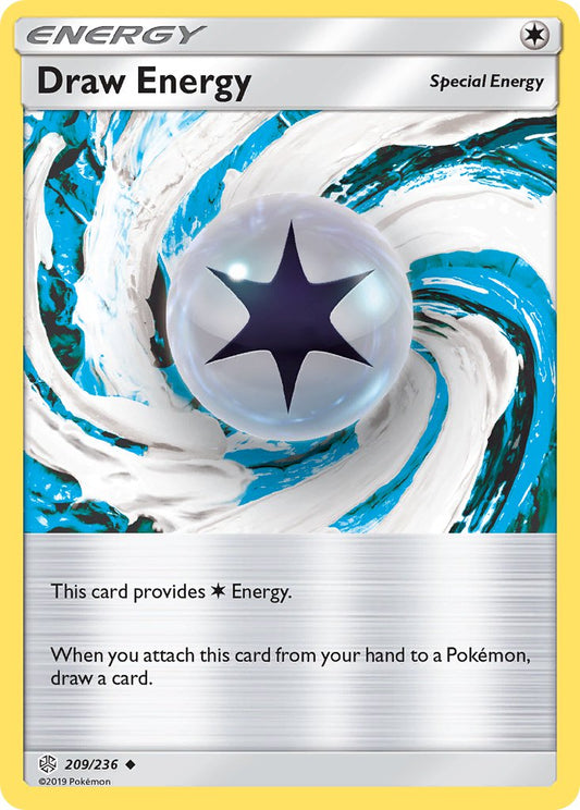 (209/236) Pokemon TCG Cosmic Eclipse Single: Draw Energy Reverse Holo Uncommon