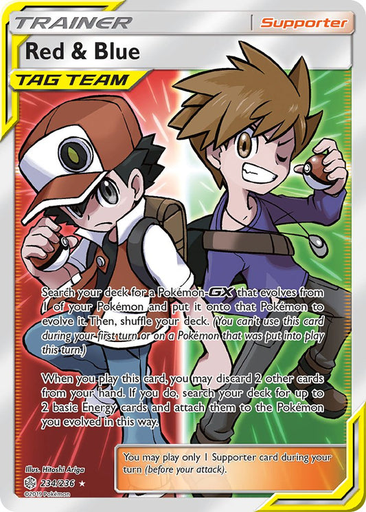 (234/236) Pokemon TCG Cosmic Eclipse Single: Red & Blue  Ultra Rare