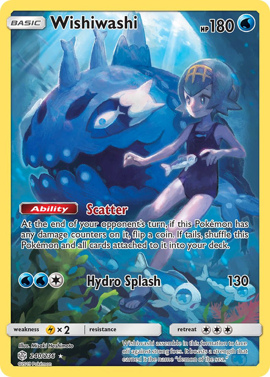 (240/236) Pokemon TCG Cosmic Eclipse Single: Wishiwashi   Illustration Rare