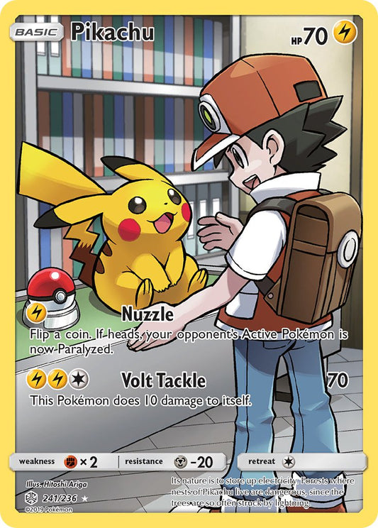 (241/236) Pokemon TCG Cosmic Eclipse Single: Pikachu   Illustration Rare