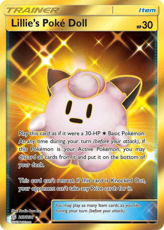 (267/236) Pokemon TCG Cosmic Eclipse Single: Lillie's Poké Doll  Secret Rare