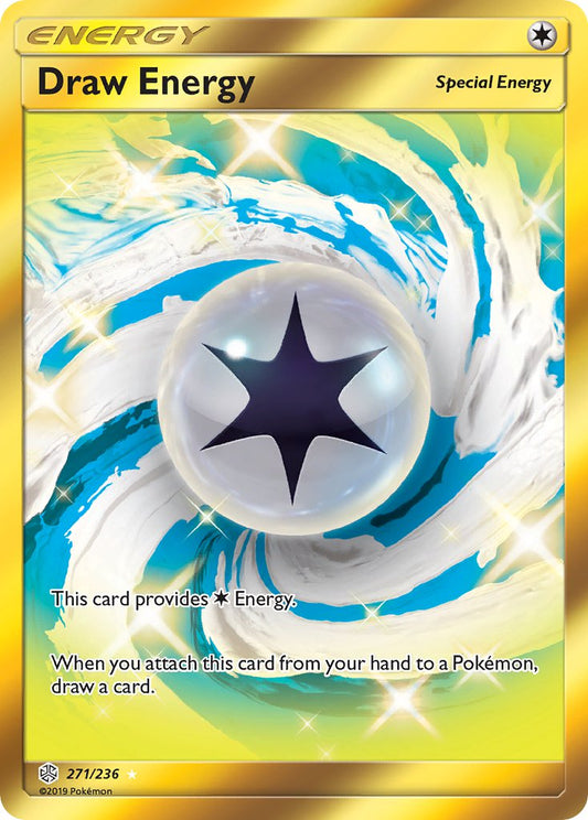 (271/236) Pokemon TCG Cosmic Eclipse Single: Draw Energy  Secret Rare
