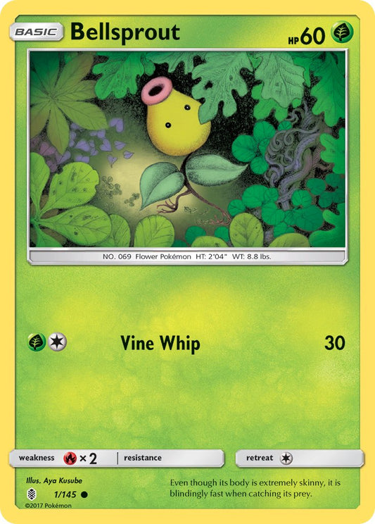 (001/145) Pokemon TCG Guardians Rising Single: Bellsprout  Reverse Holo Common