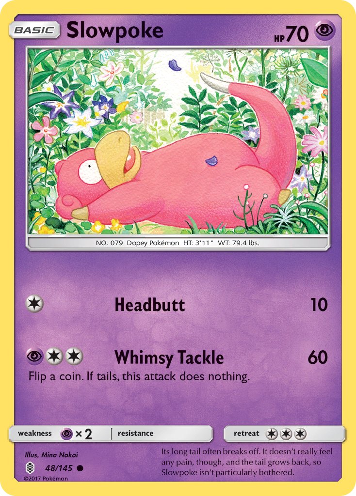 (048/145) Pokemon TCG Guardians Rising Single: Slowpoke   Common