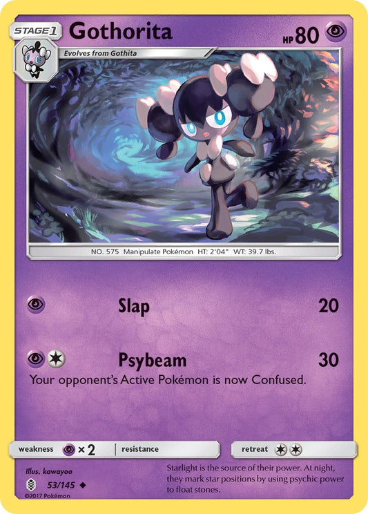(053/145) Pokemon TCG Guardians Rising Single: Gothorita  Reverse Holo Uncommon