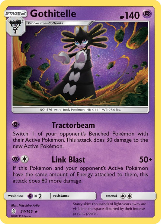 (054/145) Pokemon TCG Guardians Rising Single: Gothitelle  Reverse Holo Rare