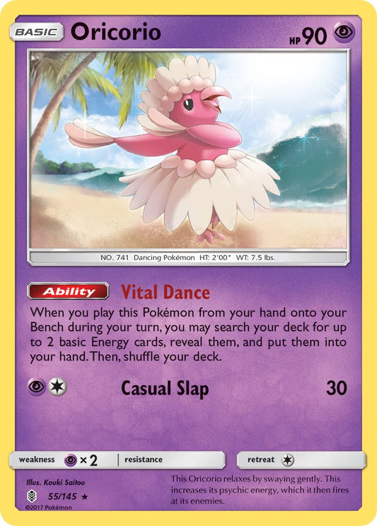 (055/145) Pokemon TCG Guardians Rising Single: Oricorio  Reverse Holo Rare